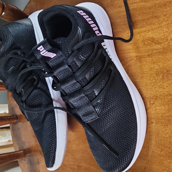 Puma Black Sneakers with Pink Accents - Picture 2 of 2